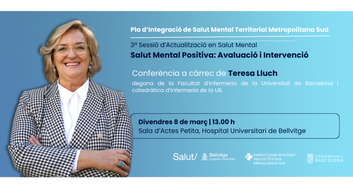 El próximo 8 de marzo se celebrará la  3ª Sesión de Actualización en Salud Mental